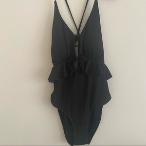 Black Sexy One Piece Swimsuit